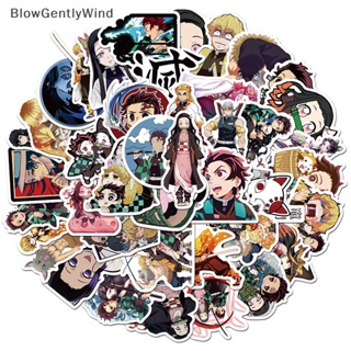 Blowgentlywind สติกเกอร์ ลายการ์ตูนอนิเมะ กันน้ํา สําหรับติดตกแต่งแล็ปท็อป สเก็ตบอร์ด กระเป๋าเดินทาง 50 ชิ้น BGW