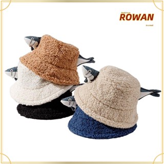 Rowans หมวกชาวประมง, หมวกบักเก็ตปลาเค็ม แบบนิ่ม, หมวกบักเก็ต ลําลอง ผ้ากํามะหยี่ขนนิ่ม ตลก ฤดูหนาว สําหรับผู้ชาย ผู้หญิง