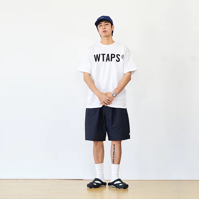 แฟชั่น Wtaps WTVUA เสื้อยืดลําลอง แขนสั้น คอกลม ทรงหลวม สไตล์คลาสสิก สําหรับผู้ชาย และผู้หญิง