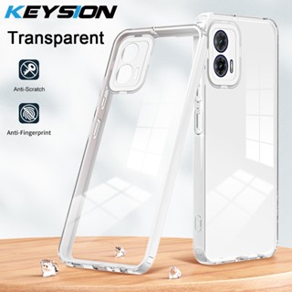 Keysion เคสโทรศัพท์มือถือ ซิลิโคนนิ่ม TPU ใส กันกระแทก สําหรับ Motorola MOTO G53 G73 E13 4G MOTO G53