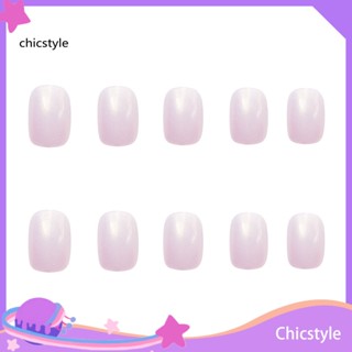 Chicstyle สติกเกอร์ติดเล็บปลอม ขนาดเล็ก ไร้เชื้อรา 24 ชิ้น สําหรับตกแต่งเล็บ
