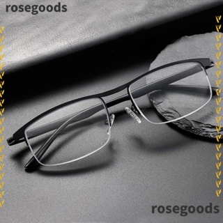 Rosegoods1 แว่นตาอ่านหนังสือ กรอบออฟฟิศ เรียบง่าย โฟกัส ก้าวหน้า หลายโฟกัส แว่นสายตายาว