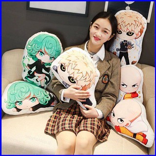 หมอนตุ๊กตานุ่ม รูปการ์ตูนอนิเมะญี่ปุ่น Saitama Genos Tatsumaki YT1 ONE PUNCH-MAN
