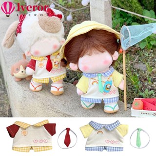 Lveror เสื้อผ้าตุ๊กตาน่ารัก แฮนด์เมด สําหรับตุ๊กตา 10 20 ซม.