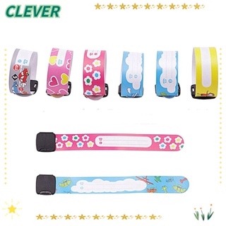 Clever สายรัดข้อมือ PVC ป้องกันการสูญหาย ปรับได้ สําหรับเด็ก 12 ชิ้น 8 ชิ้น