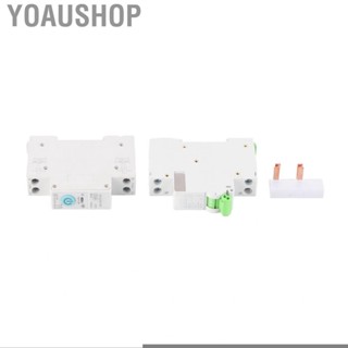 Yoaushop Smart Circuit Breaker Switch 6KA Breaking 25A AC 230V High Temperature Resistant 3 Timing Modes for Indoor