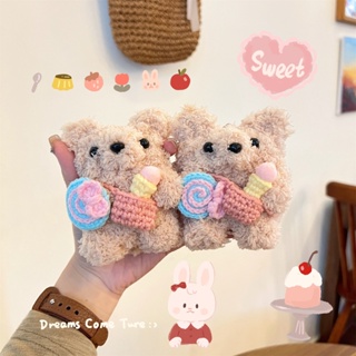 เคสหูฟังบลูทูธไร้สาย ลายการ์ตูนหมีอมยิ้ม กันกระแทก สําหรับ Airpods Pro 1 2 3 Pro2