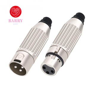 Barry ปลั๊กสายเคเบิลเชื่อมต่อไมโครโฟน 3pin Xlr ตัวผู้ สําหรับเครื่องมิกเซอร์ ลําโพง Canon