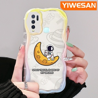 เคสโทรศัพท์มือถือแบบนิ่ม ใส กันกระแทก ลายการ์ตูนอวกาศ ดวงจันทร์ สําหรับ VIVO Y30 Y30i Y50