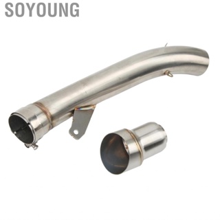 Soyoung Middle Link Tube Motorbike Exhaust Mid  Stylish Design for Upgrade