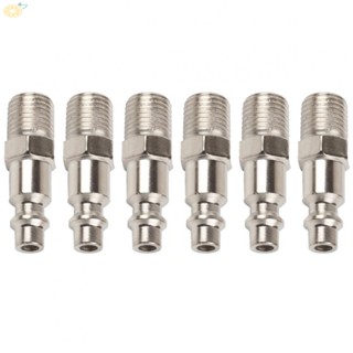 【VARSTR】Quick Connector 1/4Inch 6Pcs Air Hose Fitting Connector Pneumatic Tool