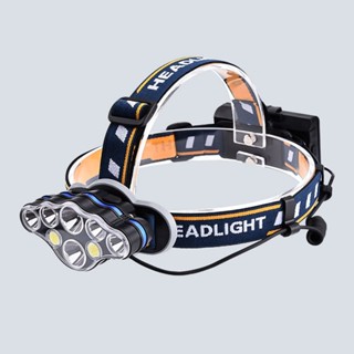 Headlamp 8 LED Waterproof Outdoor Fishing Working Flashlight Headlight