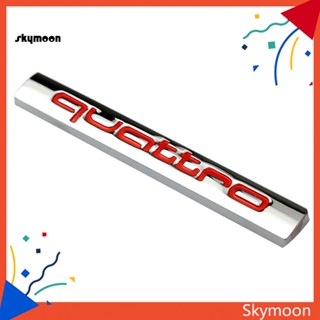 Skym* สติกเกอร์โลหะ ลายโลโก้ Quattro สําหรับติดตกแต่งรถยนต์ A4L A6L