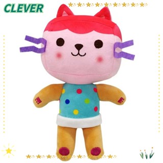 Clever หมอนตุ๊กตานุ่ม รูปการ์ตูนแมวนางเงือก ดอกไม้ สีทอง 25 ซม. ของเล่นสําหรับเด็ก