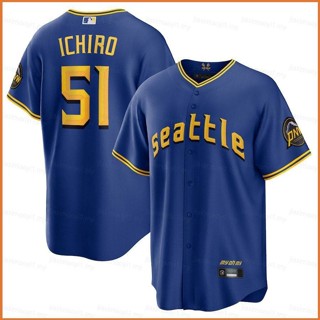 Fb 2023-2024 MLB Seattle Mariners Jersey Suzuki เสื้อยืด เสื้อคาร์ดิแกน เสื้อกีฬา เสื้อเบสบอล เสื้อท็อปส์ รุ่น City