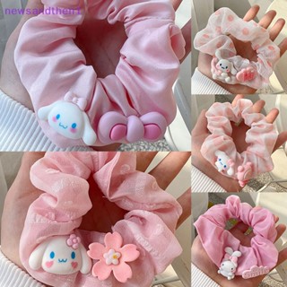 SANRIO Newsandthen1 ยางรัดผม ลายอนิเมะน่ารัก สีชมพู สําหรับเด็กผู้หญิง