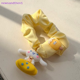 SANRIO Newsandthen1 น่ารัก ซานริโอ้ ขนาดใหญ่ ยางรัดผม อะนิเมะ คาวาอี้ ซินนาม่อนโรล เฮลโลคิตตี้ ที่คาดผมหางม้า เครื่องประดับผม เด็กผู้หญิง ของขวัญดี