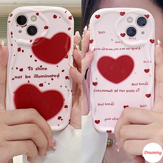 เคสโทรศัพท์มือถือ ขอบโค้ง ลายหัวใจ สีแดง สําหรับ Infinix Note Hot 30 20 12 11 10 9 Play 8 Smart 7 6 5 Plus