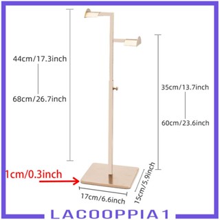 [Lacooppia1] ชั้นวางกระเป๋าถือ สเตนเลส ปรับได้ ทนทาน พร้อมตะขอแขวน อเนกประสงค์ สําหรับร้านค้า