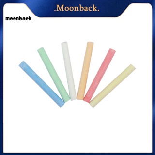 &lt;moonback&gt; ชอล์กวาดภาพระบายสี ไร้ฝุ่น 12 แท่ง สําหรับโรงเรียน สํานักงาน