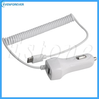 Ev อะแดปเตอร์ซ็อกเก็ตชาร์จ Type-C USB 5V 2 1A สําหรับรถยนต์