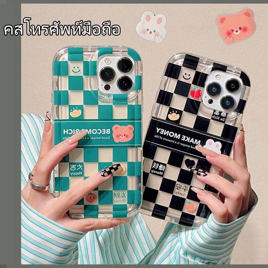 เคสโทรศัพท์มือถือ TPU นิ่ม หนา กันกระแทก For iPhone 11 15 14 12 13 Pro Max 6 7 8 Plus X XR XS Max SE 2020 Case เคสไอโฟน