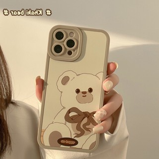 เคสโทรศัพท์มือถือ แบบนิ่ม ลายหมี สําหรับ Apple iphone12 13 14pro max 12 11 X 8plus