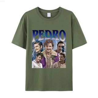 Pedro Pascal เสื้อยืดผ้าฝ้าย พิมพ์ลายกราฟฟิคมังงะ แนวสตรีท คุณภาพสูง ไซซ์ EU สําหรับผู้ชาย และผู้หญิง y2k