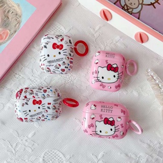 เคสหูฟัง ลายการ์ตูนเฮลโลคิตตี้น่ารัก สําหรับ Airpods 1&amp;2 Pro/3 Gen 2021