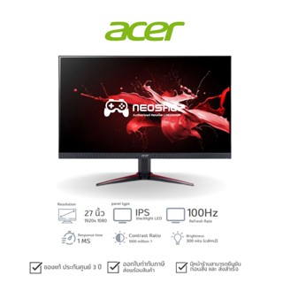 Monitor Acer Nitro Gaming LED 27" VG270Ebmipx 100Hz (UM.HV0ST.E01)