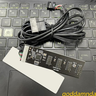 Godd อะแดปเตอร์ต่อขยายเมนบอร์ด 9Pin USB ตัวผู้ 1 เป็น 4 สําหรับพอร์ตคูณ