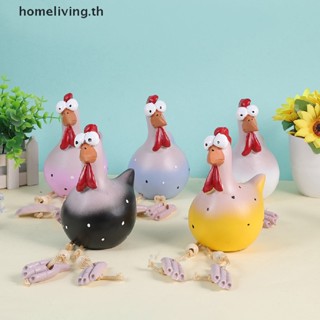 Home รูปปั้นไก่ตลก สําหรับตกแต่งบ้าน สวน รั้ว ฟาร์ม ประติมากรรม TH