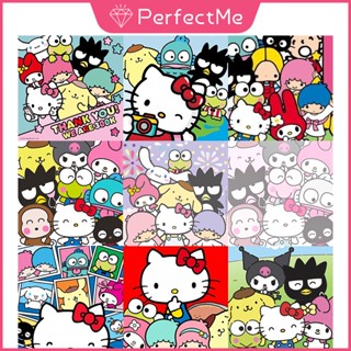 SANRIO (พร้อมส่ง) ชุดงานปักครอสติชเม็ดบีด ทรงเพชร 5d รูปการ์ตูนซานริโอ้ ขนาด 30x30 ซม. สําหรับตกแต่งบ้าน DIY