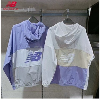 【พร้อมส่ง】ของแท้ 100% New Balance เสื้อแจ็กเก็ตถัก มีฮู้ด ป้องกันลม กันแดด สําหรับผู้ชาย และผู้หญิง