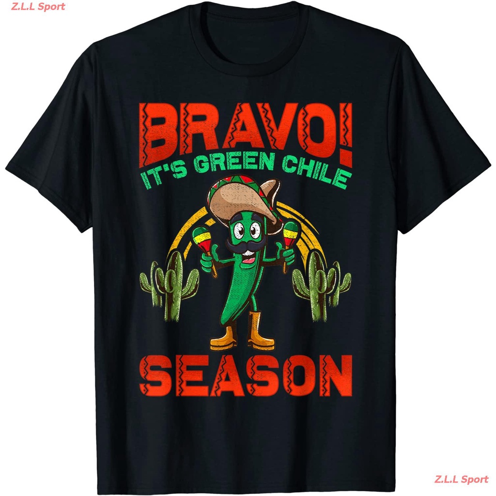 เสื้อยืดผ้าฝ้ายพิมพ์ลายZ.L.L Sport เสื้อยืดผู้ชาย เสื้อผู้หญิง New Mexico Hatch Chile Season Mexican