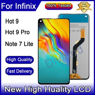 อะไหล่หน้าจอสัมผัส LCD แบบเปลี่ยน สําหรับ Infinix Hot 9 X655 X655C X655D Infinix Note 7 Lite X656 Hot 9 Pro X655F