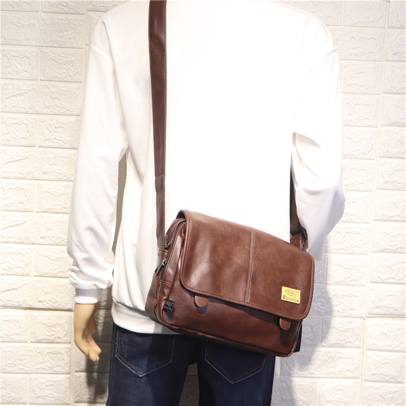 Sunwish -Threebox - No.3438 กระเป๋าสะพายไหล่ลําลอง ขนาดใหญ่ แฟชั่นเกาหลี สําหรับผู้ชาย นักเรียน