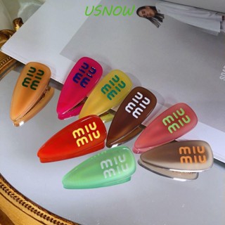 Usnow กิ๊บติดผม ลายตัวอักษร MIU น่ารัก เรียบง่าย สําหรับเด็กผู้หญิง