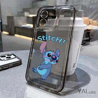 เคสป้องกันโทรศัพท์มือถือใส แบบนิ่ม ลายการ์ตูน Stitch กันกระแทก สําหรับ Iphone 14Pro 13promax 12promax 11promax XsMax 7 8plus xr x