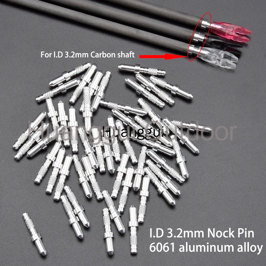 12 ชิ้น 3.2 มิลลิเมตรยิงธนู Arrow Nock Pin อลูมิเนียมสําหรับ Diy ID 3.2 มิลลิเมตร Carbon Arrow การล่าสัตว์และยิงกีฬา