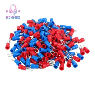 ขั้วต่อสายไฟ สีแดง สีฟ้า 16-14 AWG 200 ชิ้น #4