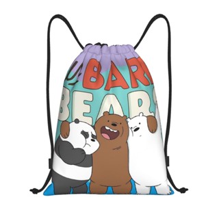 We Bare Bears กระเป๋าเป้สะพายหลัง น้ําหนักเบา สําหรับเดินทาง เล่นกีฬา กลางแจ้ง