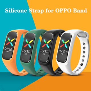 สายนาฬิกาข้อมือซิลิโคน แบบเปลี่ยน สําหรับ OPPO Band Smart Band