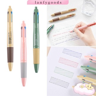 LANFY Hot Sale Multicolor Ballpoint Pen Smooth Gel Pen 4 in 1 New Office Supply Stationery 0.5mm Novelty Writing Tool/Multicolor