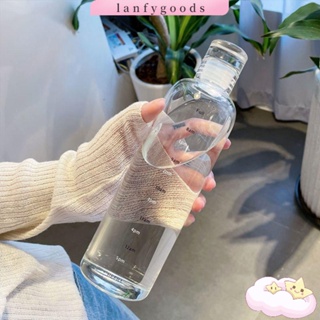 LANFY New Drinking Bottle Transparent Large Capacity Cup Portable Sport Plastic Leak-Proof Milk Juice Travel