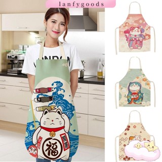 LANFY Hot Pinafore Cotton Cat Apron Cooking Bibs Household Cleaning Kitchen