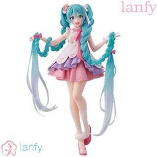 Lanfy โมเดลฟิกเกอร์ PVC รูปการ์ตูน Miku Hatsune Miku Cherry blossoms ขนาด 20 ซม. สําหรับเก็บสะสม