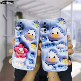 เคสโทรศัพท์มือถือแบบนิ่ม TPU กันกระแทก ลายเป็ด สําหรับ VIVO Y35 Y20 Y22 Y22S Y15S Y15C Y91C Y21 2021 Y21A Y16 Y21T Y12S Y12 Y30 Y21E Y21G Y21S