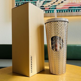 Starbucks แก้วน้ําพลาสติก ลายโลโก้ทุเรียน ความจุขนาดใหญ่ 710 มล.