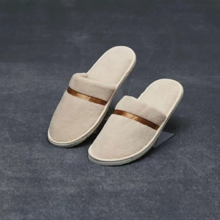 ฟรีไซส์ รองเท้าโรงแรมห้าดาว รองเท้าใส่ในบ้าน รับแขก พื้นนิ่ม 7mm กันลื่น Slipper
